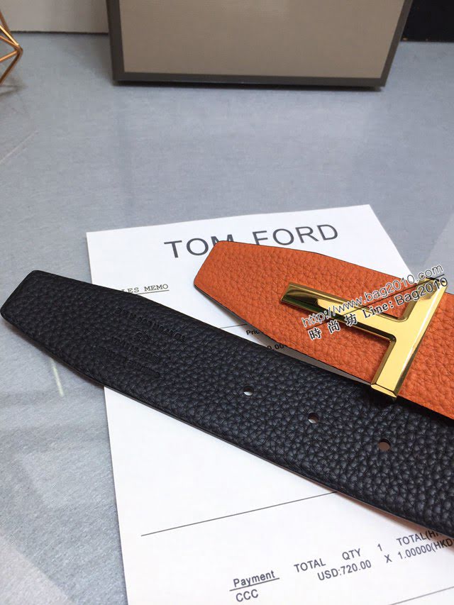 TOM FORD商務男士皮帶 湯姆福特雙面小牛皮腰帶  jjp1869
